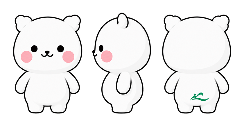 안다미 2D 캐릭터 정면, 측면, 후면 모습